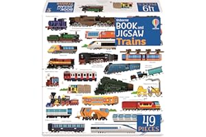 Usborne Book and Jigsaw: Trains