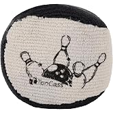 TonGass Microfiber Ultra Dry Bowling Grip Ball | Microfiber Bowling Grip Bag, Bowling Powder Bag for Hands Use, Black &amp; Grey