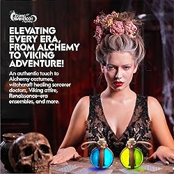 Cosmic Chameleon Glass Potion Bottles with