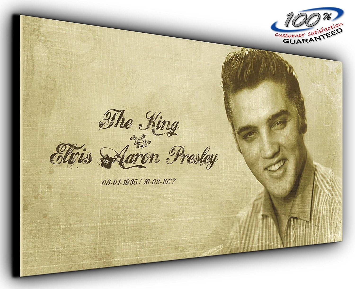 Von Canvas35 Elvis Presley King Panorama Wohnzimmer Schlafzimmer Wand