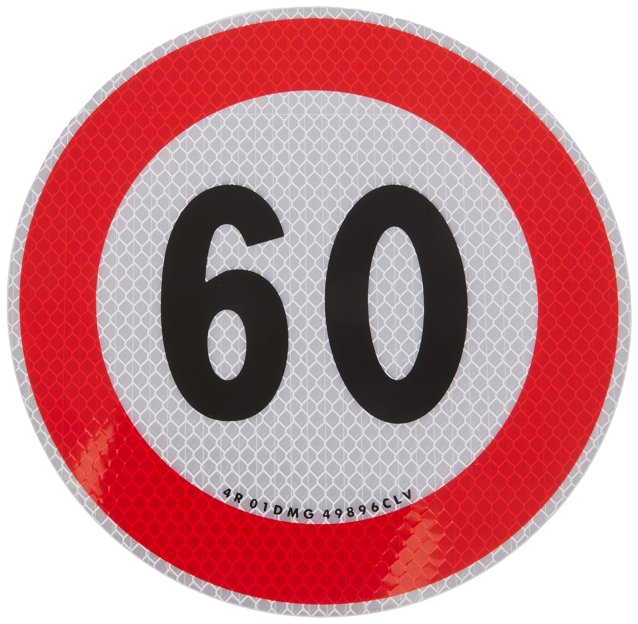 Quattroerre Sticker Speed Limit 60 km/h EU, Approved