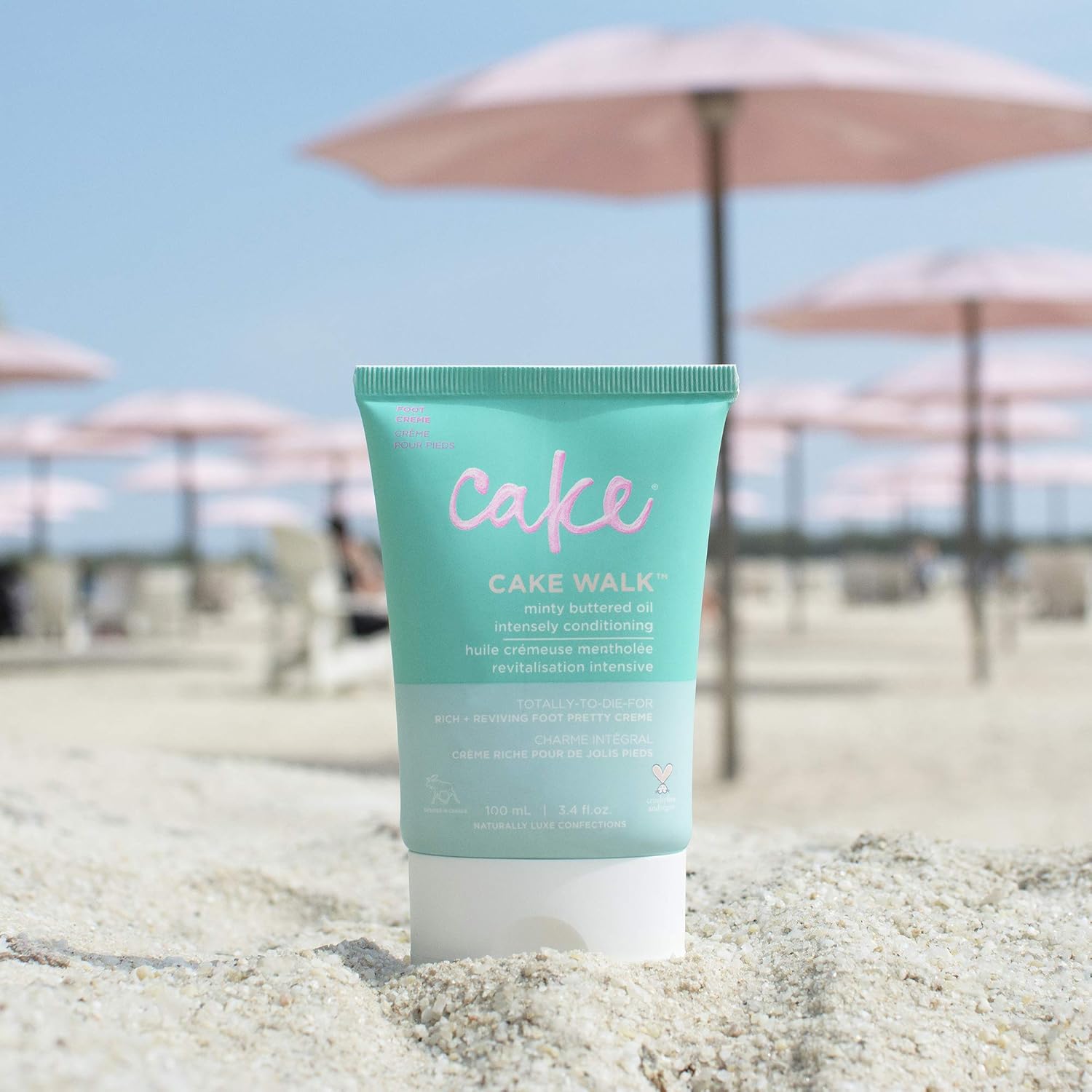 Cake Beauty Walk Triplemint Foot Crème, 3.4 Fluid Ounce : Cake Walk Triplemint : Beauty