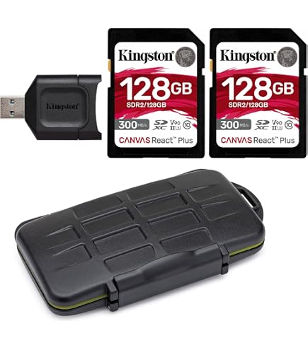 Amazon.com: Kingston Canvas React Plus 128GB U3 V90 SDXC UHS-II SD