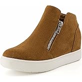 CUSHIONAIRE Women's Hart Hidden Wedge Sneaker +Wide Width Available