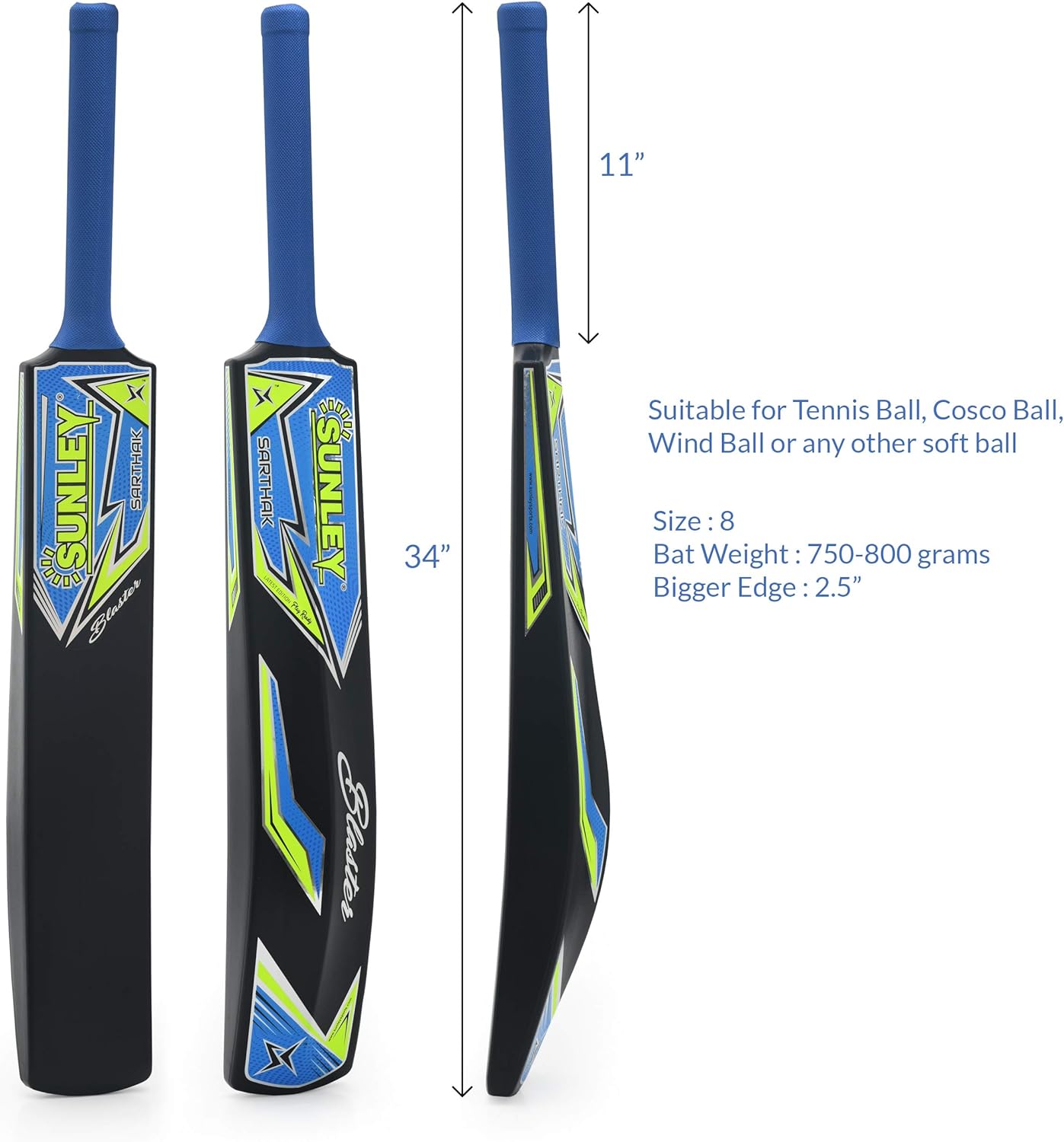 plastic ball cricket bat