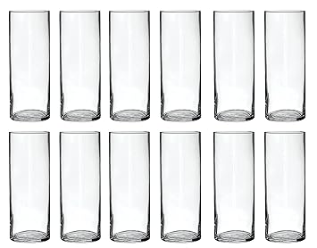 Treasures Untold Glass Cylinder Vases Bulk Set Of 12 Reception