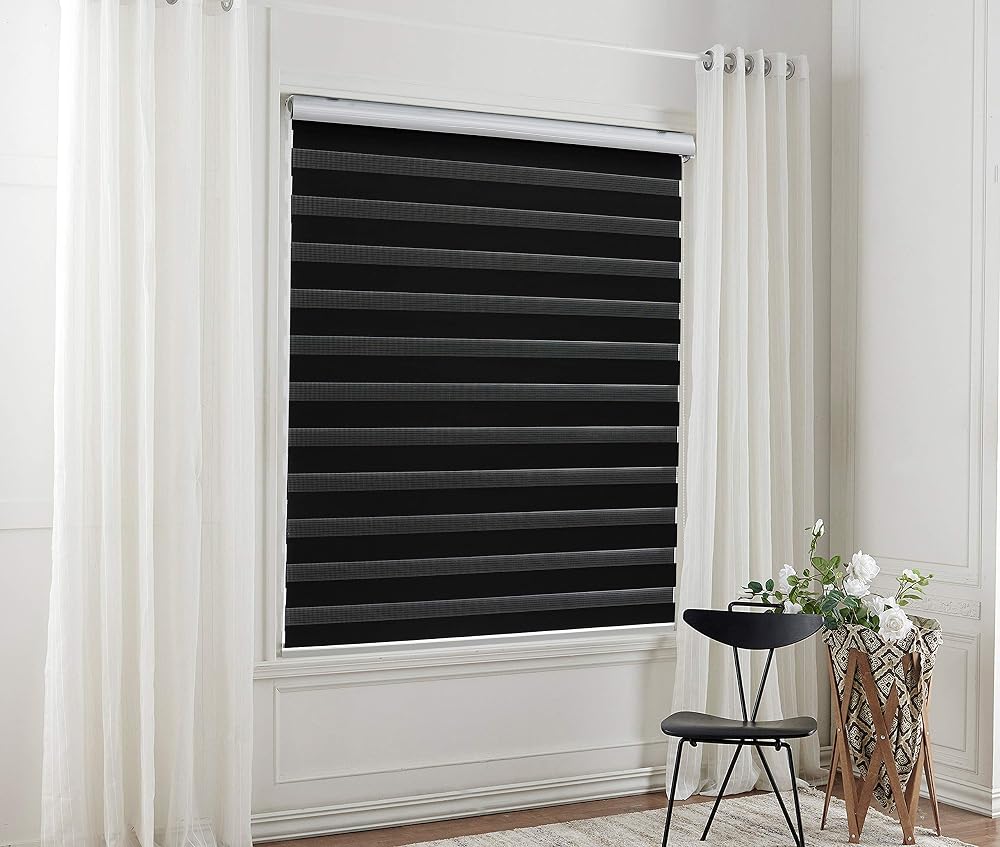 Taiyuhomes Day Night Zebra Roller Blind 50x150cm Aluminium Cassette