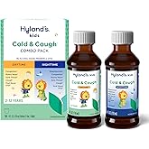 Hyland's Kids Cold and Cough, Day and Night Combo Pack, Cold Medicine for Ages 2 and up, Syrup Cough Medicine for Kids, Nasal Decongestant, 4 Fl Oz (Pack of 2)