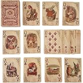 ASVP Shop Alice Playing Cards Complete Full Set for Themed Parties, Photo Props, Decorations and Games