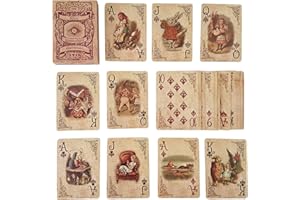 ASVP Shop Alice In Wonderland Playing Cards - Full Set is Ideal for Themed Parties, Props, Theme, and Games