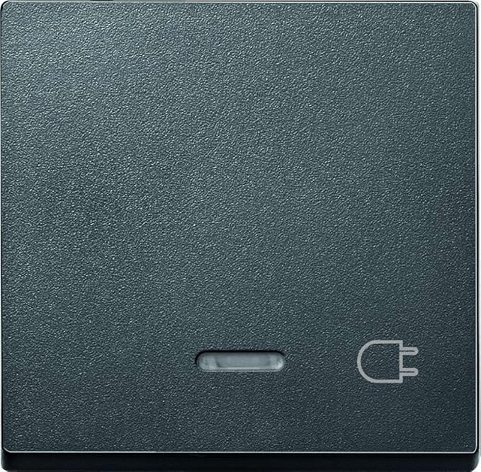Merten 431714 Wippe mit Kontrollfenster und Aufdruck Steckdose, anthrazit, System M