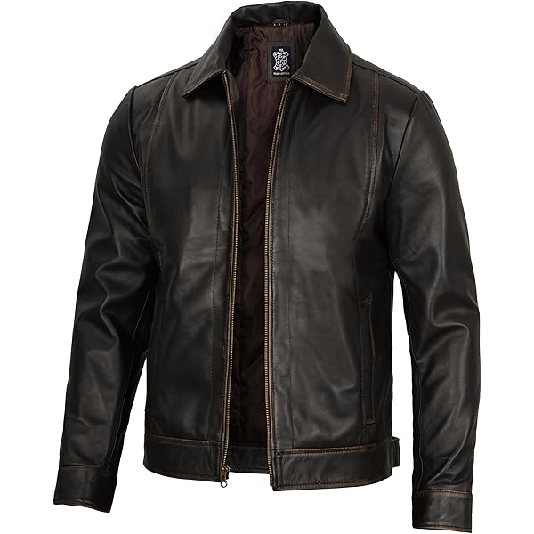 KingSize Men's Big & Tall Hooded Leather Parka - L, Black at