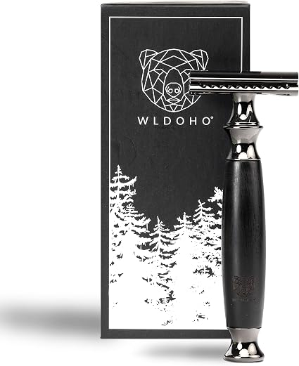 Amazon Com Wldoho Double Edge Safety Razor With Natural Ebony Wood Handle For A Gentle Shaving Zero Waste Plastic Free I Reusable Eco Razor For Women Men I Traditional Shaver With