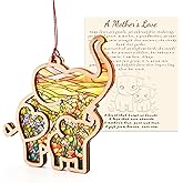 Mothers Day Elephant Suncatcher, Elephant Gifts for Mom, First for Daughter, Young Mom Gift, Easter Basket Gift for Mom, Window Decor and Meaningful Keepsake