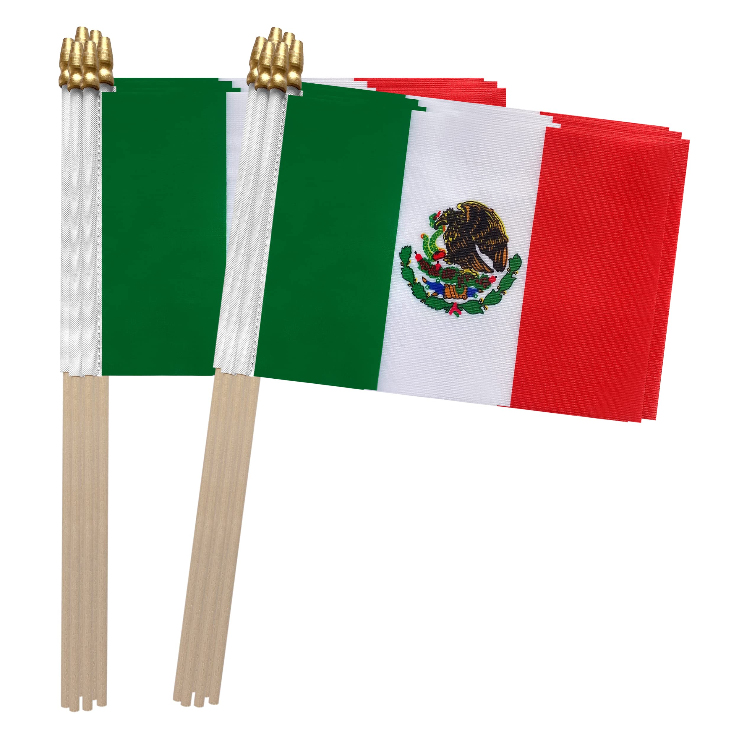 Photo 1 of TSMD Mexico Stick Flag Mexican Small Mini Hand Held Flags,5x8 Inch,12 Pack