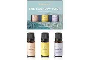 Folkulture Laundry Collection Essential Oils Set, Pack of 3 Pure Essential Oil for Diffuser for Home, Use with Wool Dryer Balls Scents - Fresh Linen, Citrus & Lavender (The Laundry Pack)