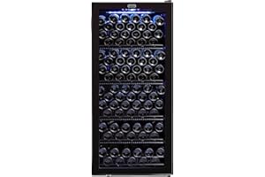 Whynter FWC-1201BA 124 Bottle Freestanding Wine Refrigerator, Black