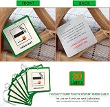 Volila DL7-20 Fire Safety Labels for Furniture with String, 20 Pcs view 4
