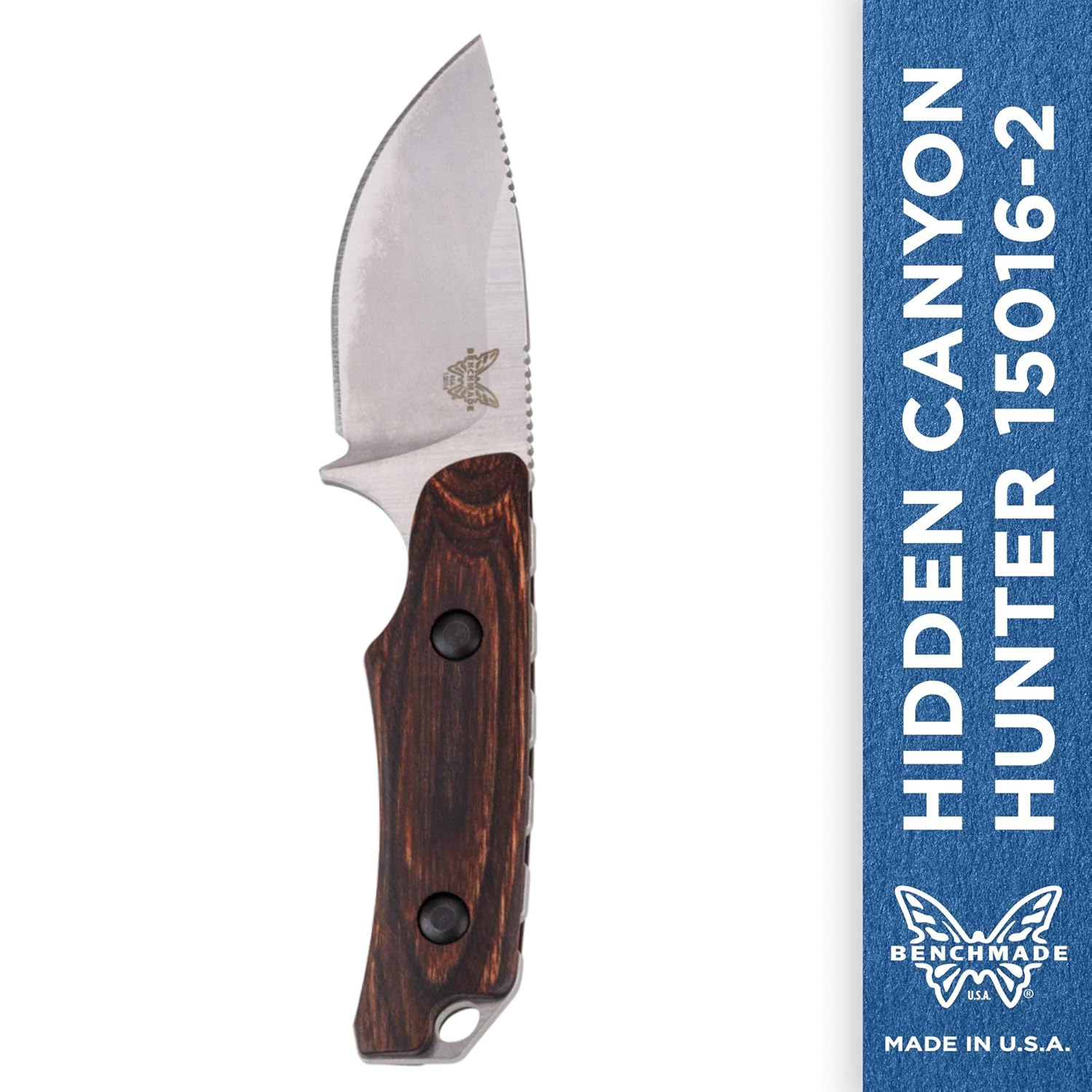 Benchmade Hidden Canyon Hunter 150162 Knife DropPoint Stabilized Wood