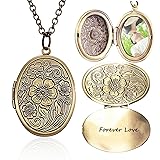 4EAELove DIY Antique Bronze Oval Striped Flower