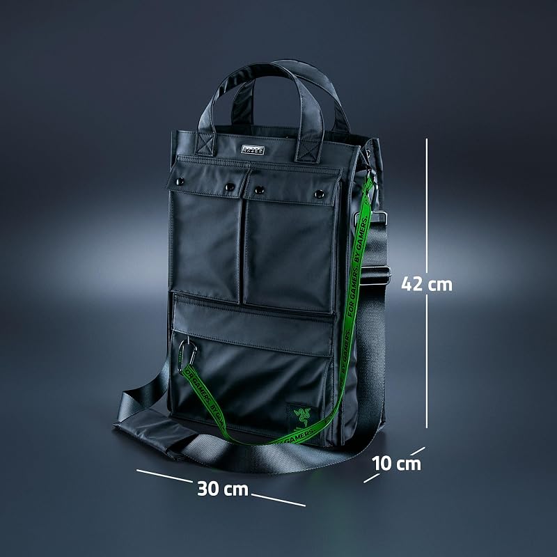 Tote Bag Xanthus - Compartiment rembourré dédié à l'ordinateur portable - Convient aux ordinateurs portables jusqu'à 16 » - Nylon hydrofuge - Transport bidirectionnel avec bandoulière détachable