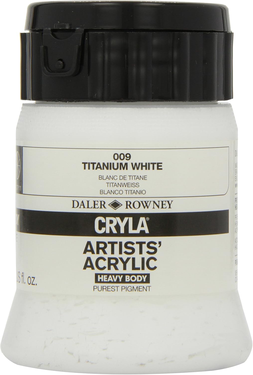 Daler-Rowney Cryla Acrylic 250 ml Titanium White, Professional Artists, 350 ml (Pack of 1)