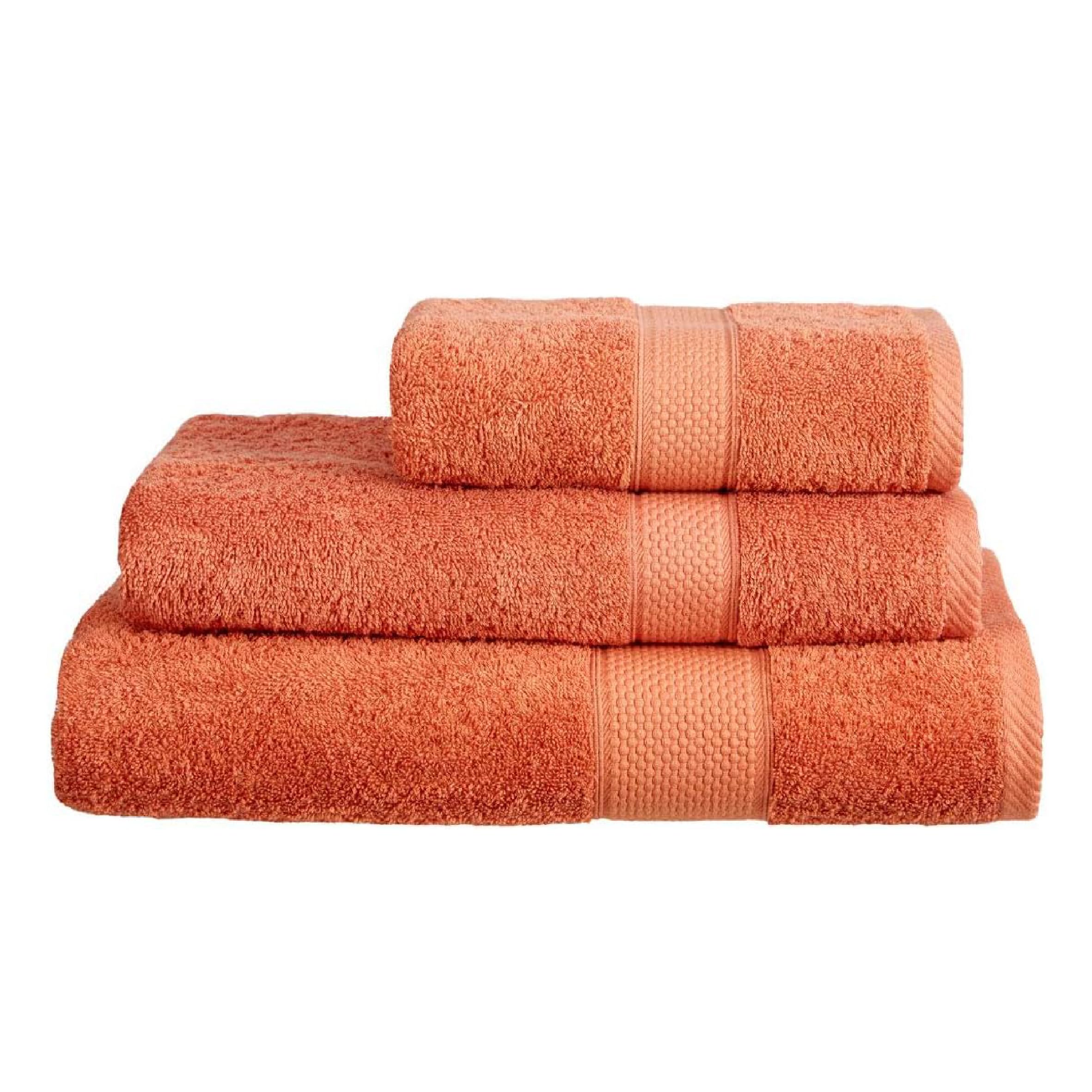 Linens Limited - Hand Towel for Bathroom and for Kitchen, Great as Face Towel, Guest Towel, and More, Turkish Cotton, Soft and Luxurious, Super Absorbent, Machine Washable (Terracotta)
