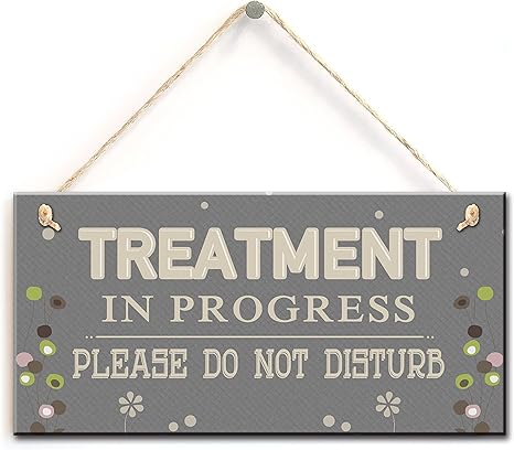 Behandlung Turschild Behandlung Im Gange Bitte Nicht Storen Nicht Klopfen Sign Therapy Office Zeichen 5 X 10 Amazon De Kuche Haushalt