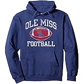 Elite Authentics Ole Miss Rebels Football Intensity Navy Pullover Hoodie