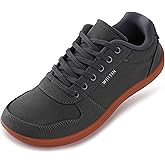 WHITIN Wide Toe Box Barefoot Sneakers for Women | Lightweight Canvas Minimalist Shoes