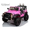 Macchina elettrica per bambini Jeep di colore rosa