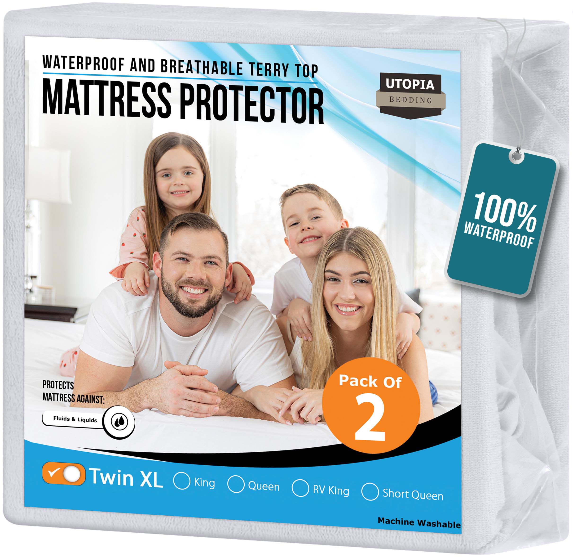 Utopia Bedding Waterproof Mattress Protector Twin