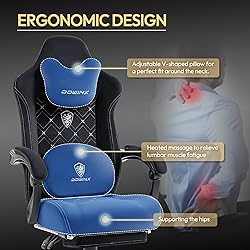 Dowinx Gaming Chair with Heated Massage Lumbar