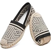 HEAWISH Ballet Flats for Women Loafer Slip on Shoes,Breathable Womens Shoes Dressy Casual Espadrilles for Women Rope Loafer Flats