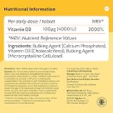Nutravita Vitamin D 4000 IU 500 Tablets UK Made High Strength D3 view 5