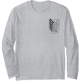 Attack on Titan Scout Regiment Survey Corps Pocket Logo Long Sleeve T-Shirt