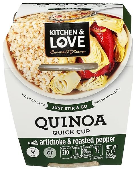 CUCINA & AMORE, QUINOA MEAL ARTICHOKE AND ROASTED PEPPERS, 7.9 OUNCE