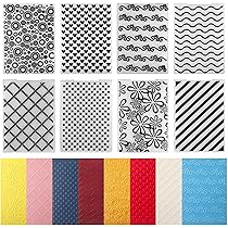 Baroque Style Embossing Folder - 5.91x5.91 Inch Plastic Template For Card Making & Scrapbooking