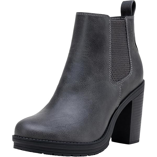 ブーツ【Maison Laura】Round toe chelsea boots Amazon.com | XAPPEAL Laura - Women's Block Heel Slip-On