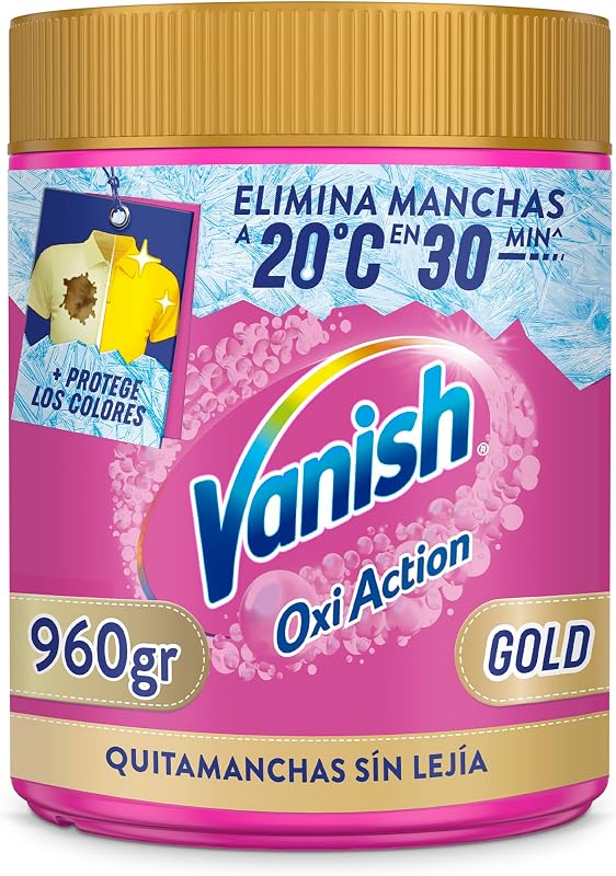 Vanish Gold Quitamanchas - Nuestra Mejor Fórmula en Polvo, sin Lejía, 960gr