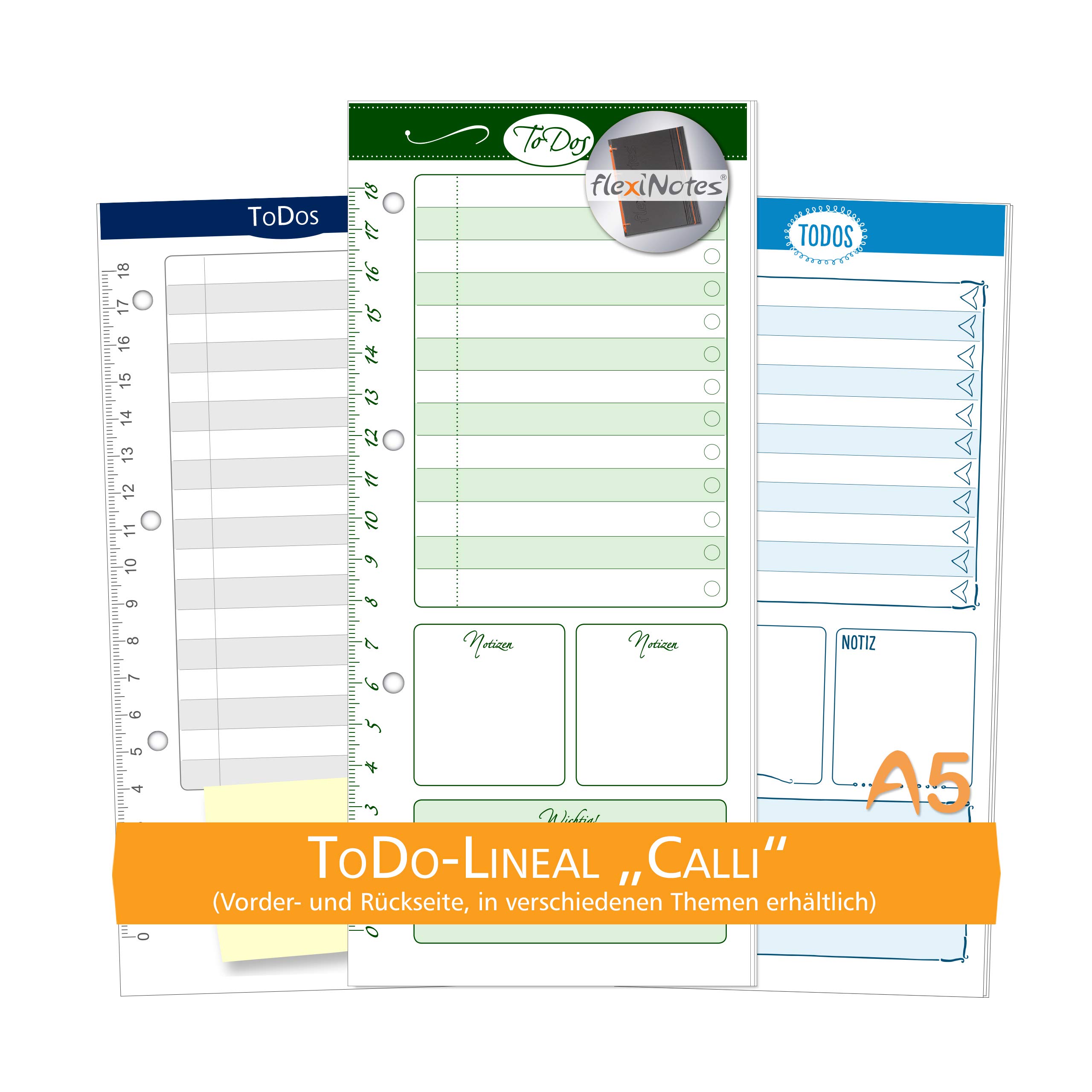 flexiNotes TODO RULER A5, type: Calli