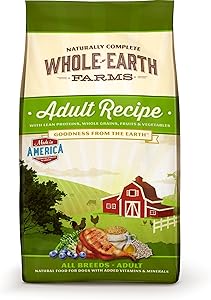 Whole Earth Farms Adult Recipe Dry Dog Food, 5-Pound