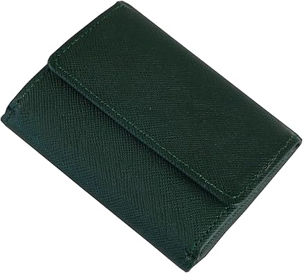 Amazon 3つ折り財布 メンズ コンパクト 本革 レザー キャッシュレス財布 小さい 財布 小銭入れ 日本製 963 グリーン 財布
