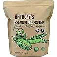 Anthony's Premium Pea Protein, 2 lb, Plant Based, Gluten Free, Unflavored, Vegan, Keto Friendly, Made from Peas