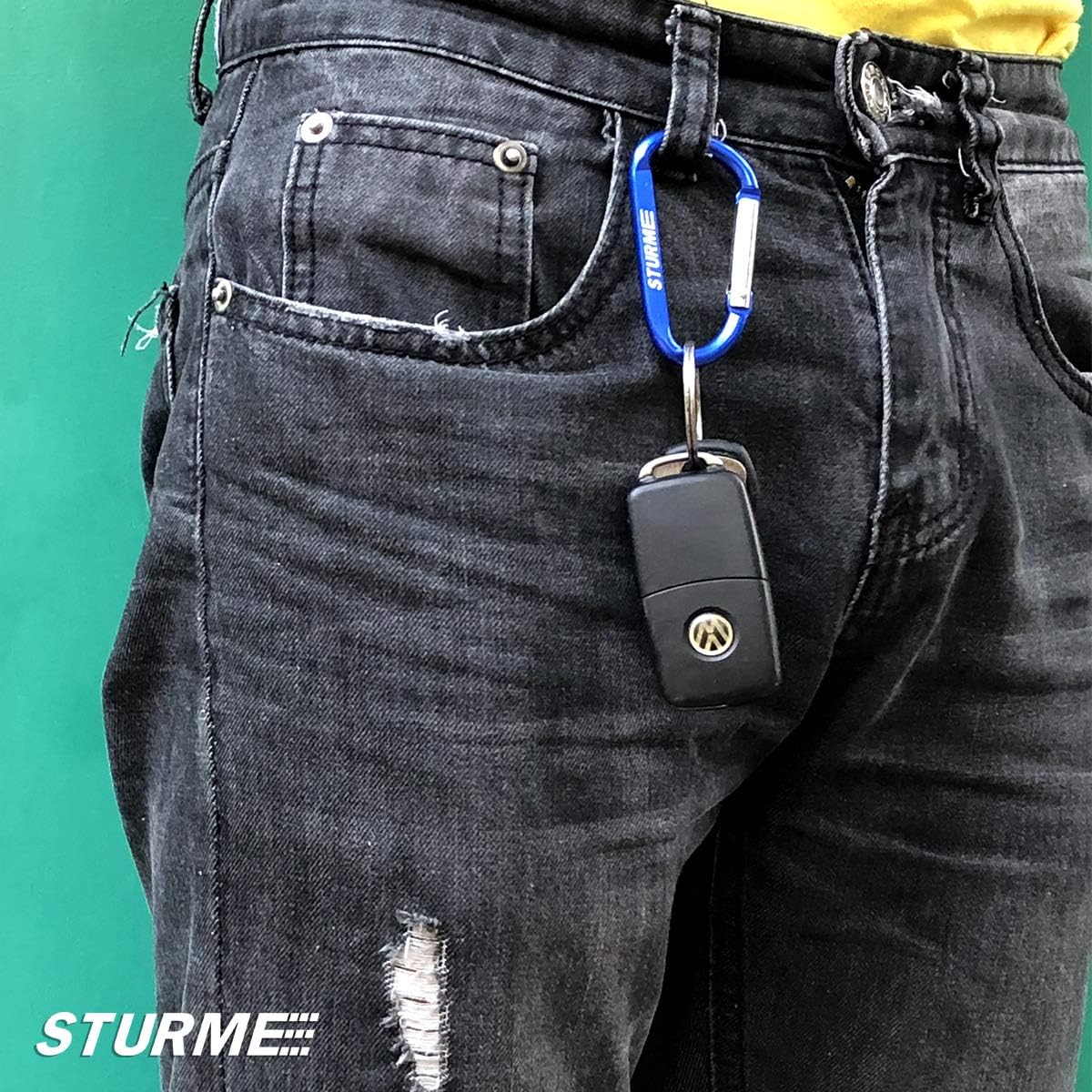 STURME 20pcs 2.7" Carabiner Clip Durable Carabeaner Hooks Small Carabiner D Clip : Sports & Outdoors