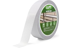 LLPT Grip Tape 2" x 36 Ft Ft Clear Heavy Duty Anti Slip Tape for House Stairs Ladders Waterproof Indoor Non Slip Traction Strips for Bathroom Floor Steps Staircase Tread (ASC211PEVA)