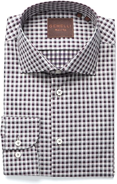 mens burgundy slim fit shirt