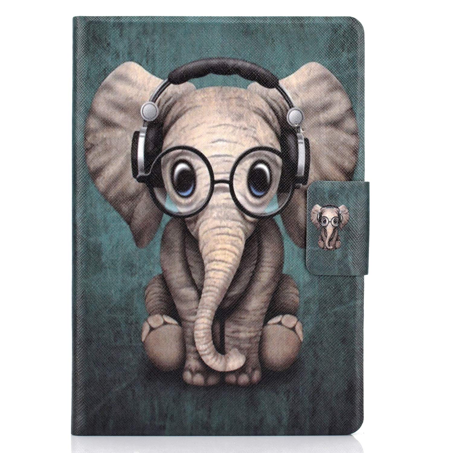 Bspring Folio Case for All-New 6" Kindle (11th Generation, 2022/2024 Release) - Book Style Colorful Leather Shockproof Cover with Auto Sleep/Wake,Elephant