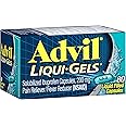 Advil Liqui-Gels Pain Reliever and Fever Reducer, Pain Medicine for Adults with Ibuprofen 200mg for Headache, Backache, Menst