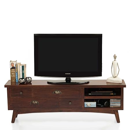 Prague TV Unit - Mahogany